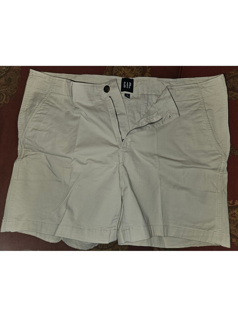 GAP Women's Khaki Cotton Casual Shorts, Size 16 - Picture 1 of 2